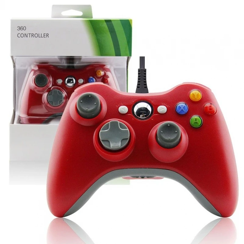 Cavo Telecomando Per Microsoft Xbox 360 Controller Di Gioco Cablato Colore Rosso # Microsoft Xbox 360