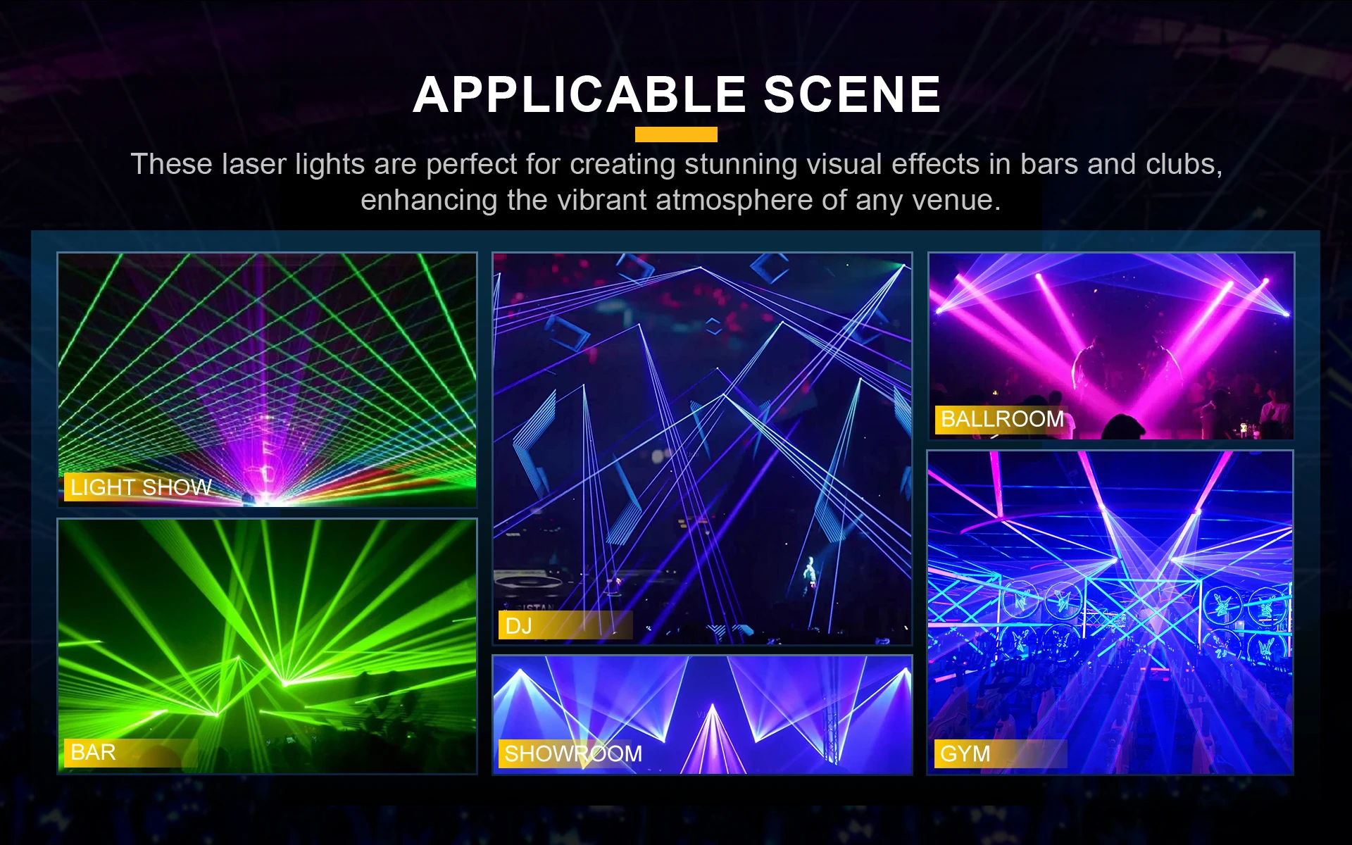 SHEHDS Wasserdichtes 3W Laser-Außenlicht mit 15KPPS TTL-Animation und APP-Steuerung für DJ, Disco, Party, Zirkus, Hochzeit, Kegel-Effekt, DMX – Detail 14