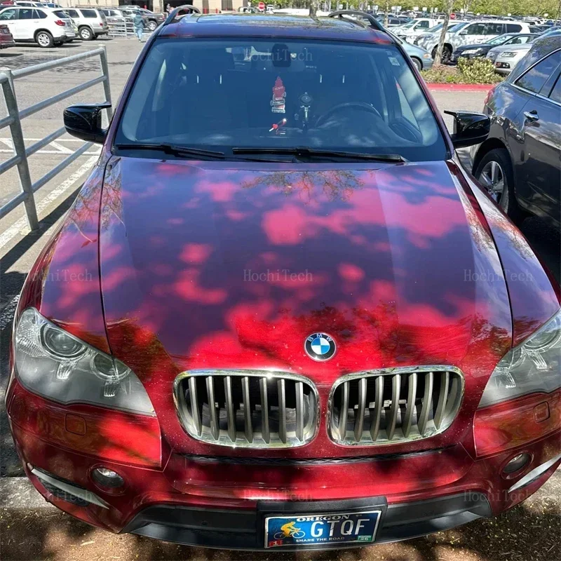 BMW X5 E70 X6 E71 2008-2013 2개 사이드 윙 리어뷰 개조 자동차 스타일링 밝은 검정색 탄소 섬유 패턴 미러 커버 캡