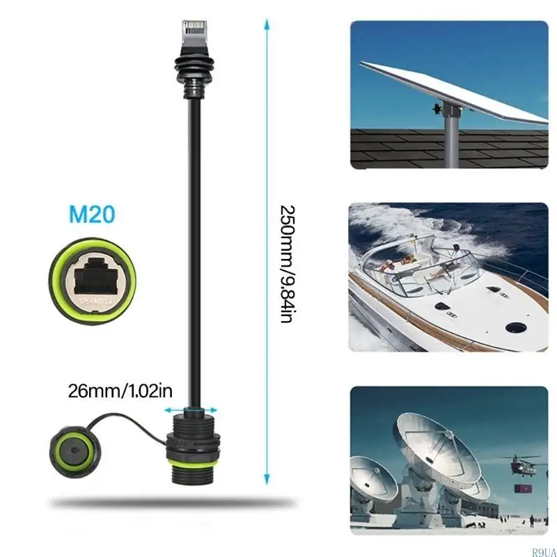R9UA Waterproof Ethernet Cable Converter For For Gen3 Satellite Devices