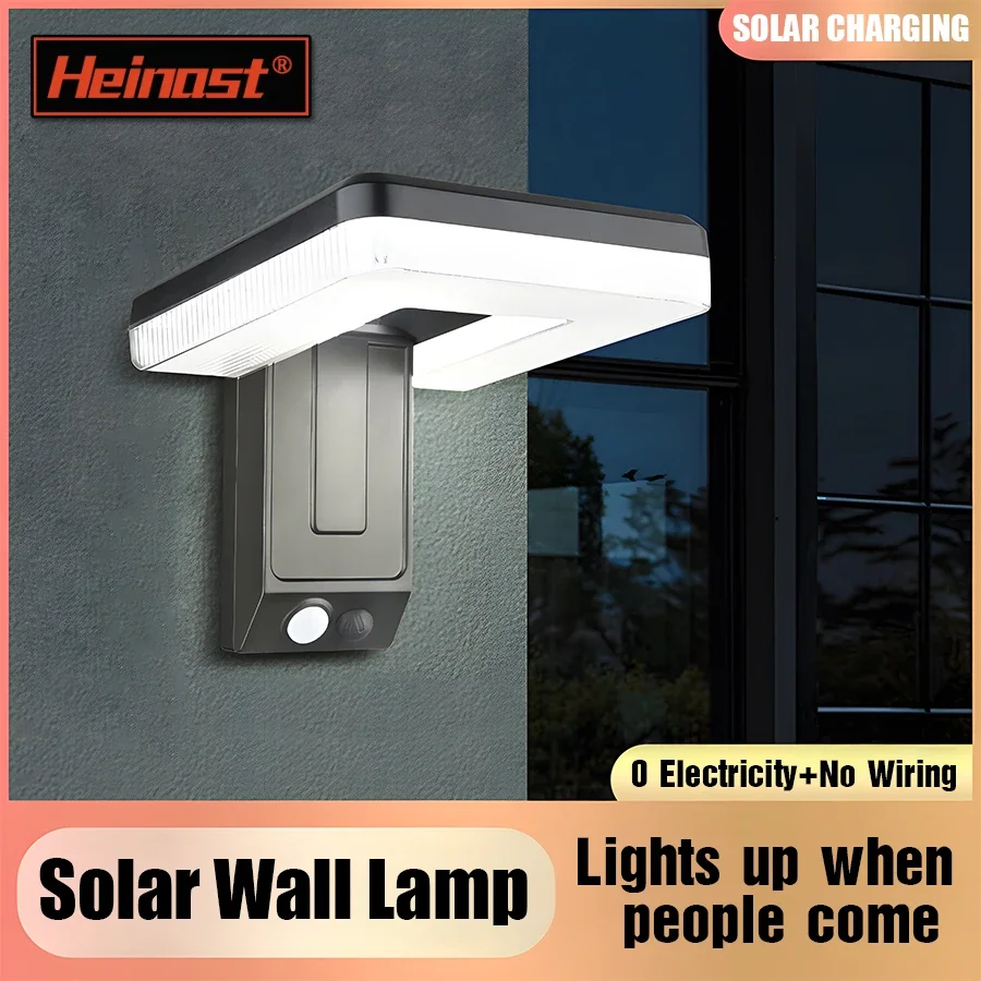 Solar Light 120&deg; Foldable LED Outdoor Wall Lamp Motion Sensor Remote Control 3 Modes Street Light Garden Decoration Lamp