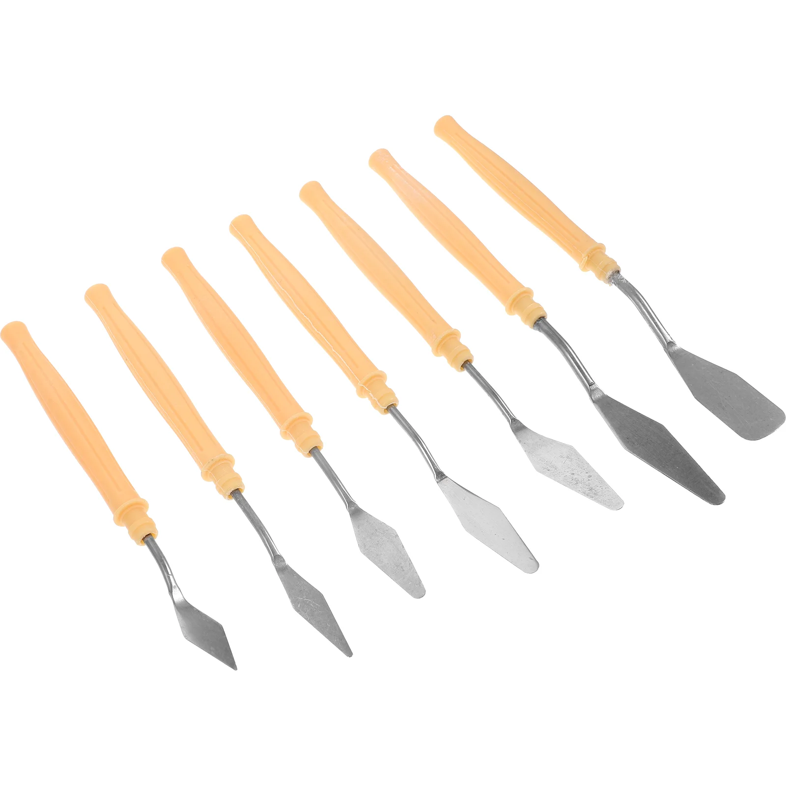 

7 Pcs Oil Painting Knife Set Tools Scrapers Spatula Supplies Color Mixing Spatulas Practical Drawing Useful