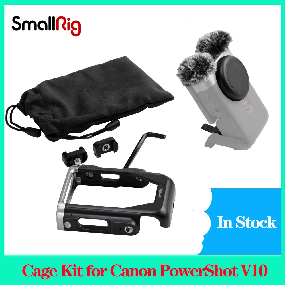 Kit Gabbia Smallrig Per Canon Powershot V10 4235 Parabrezza Peloso Per Accessori Per Fotocamere Canon Powershot V10