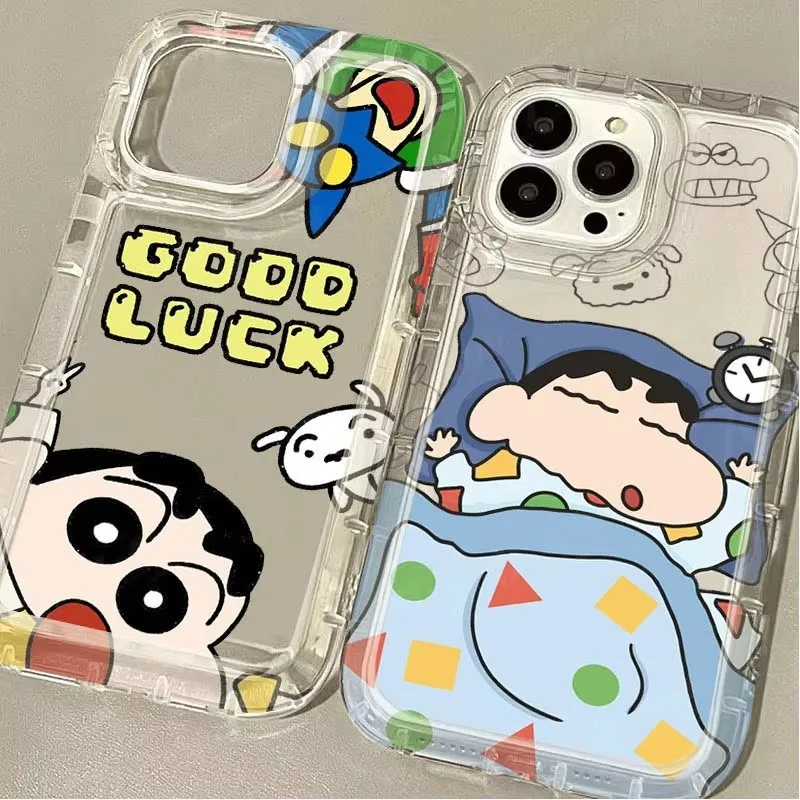 Charming Clear Phone Case with C-Crayon S-ShinChan Design