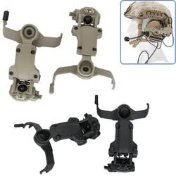 Airsoft Headset Tactical Helmet Bracket Rail Mount Kit ARC Helmet Rail Adapter for Tactical Headphone COMTAC II COMTAC III Heads