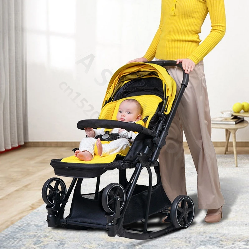 Baby stroller / can sit and lie down two-way lightweight stroller can be folded / shopping cart 0-3 years old baby