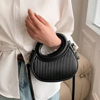 Sacs à bandoulière chics à rayures pour femmes, sac à main élégant en cuir synthétique, sac à main, sac à bandoulière de luxe pour un usage quotidien 2