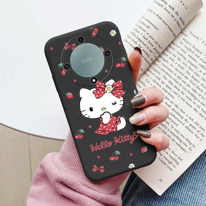Cover WOBURN Sfumata Per Honor Magic 5 Lite 5G (Magic5 Lite) / X9a - Custodia In Silicone TPU Morbido, Viola Blu