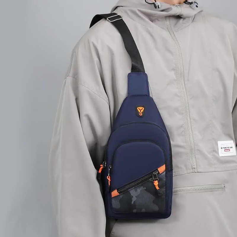 Chest Bag Men's One Shoulder Crossbody Bag Large Capacity Outdoor Sports Leisure Fashion Small Shoulder Bag Backpack Waist Packs