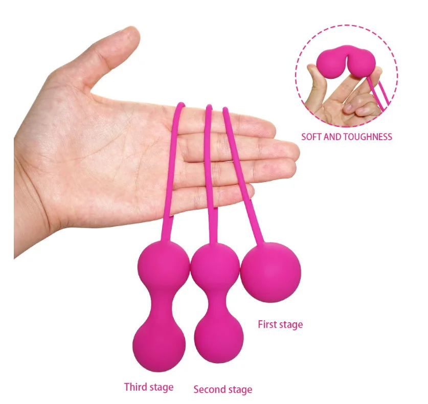 Safe Silicone Ball Kegel Exerciser Pelvic Floor Muscle Trainer Venus Ball Perinee Tighten Sex Toys for Women Vaginal Geisha