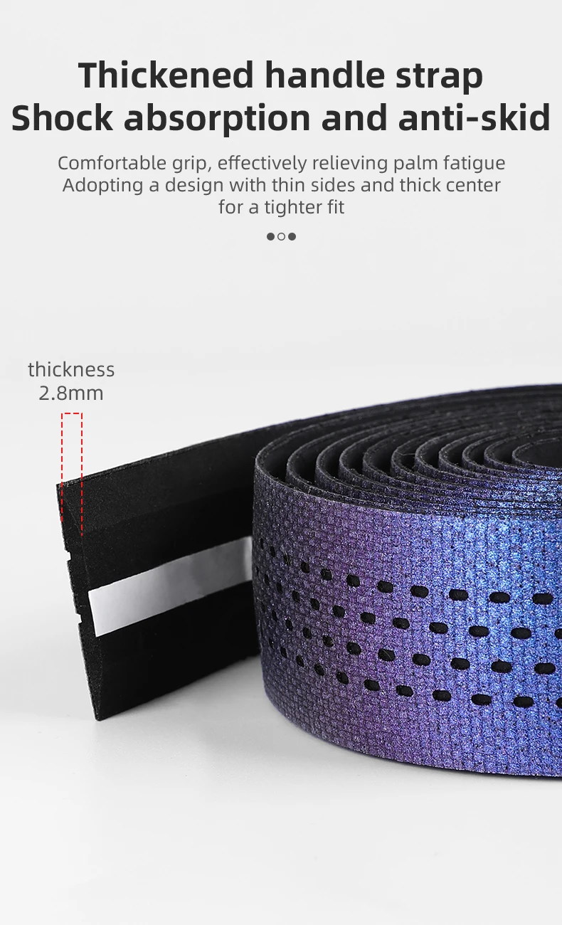 Fahrrad Lenker Bänder Rennrad Griff Bar Straps Anti-rutschAtmungsaktiv Für Radfahren Weiche Anti-Vibration Band – Detail 5