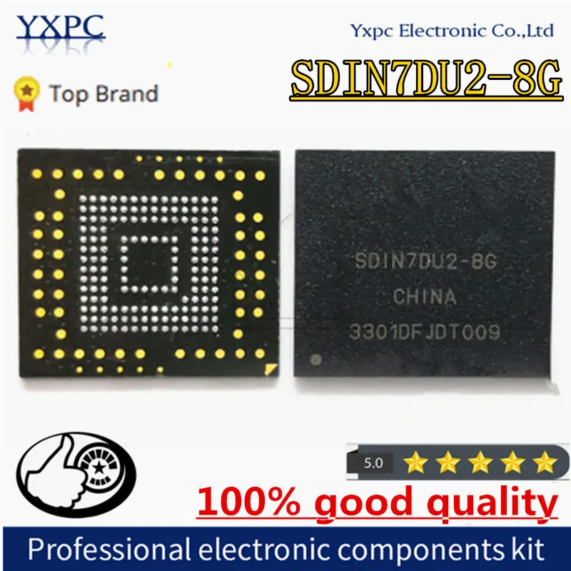 Sdin7Du2-8G Emmc Flash Memory Ic Bga Chipset With Balls Sdin7Du2 8G
