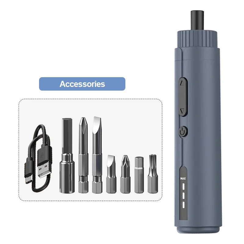 Mini Elektrikli Tornavida Seti USB Şarj Edilebilir 2000 mah Ayarı Elektrikli Matkap Çok fonksiyonlu Sökme Tork Tamir Araçları Kiti