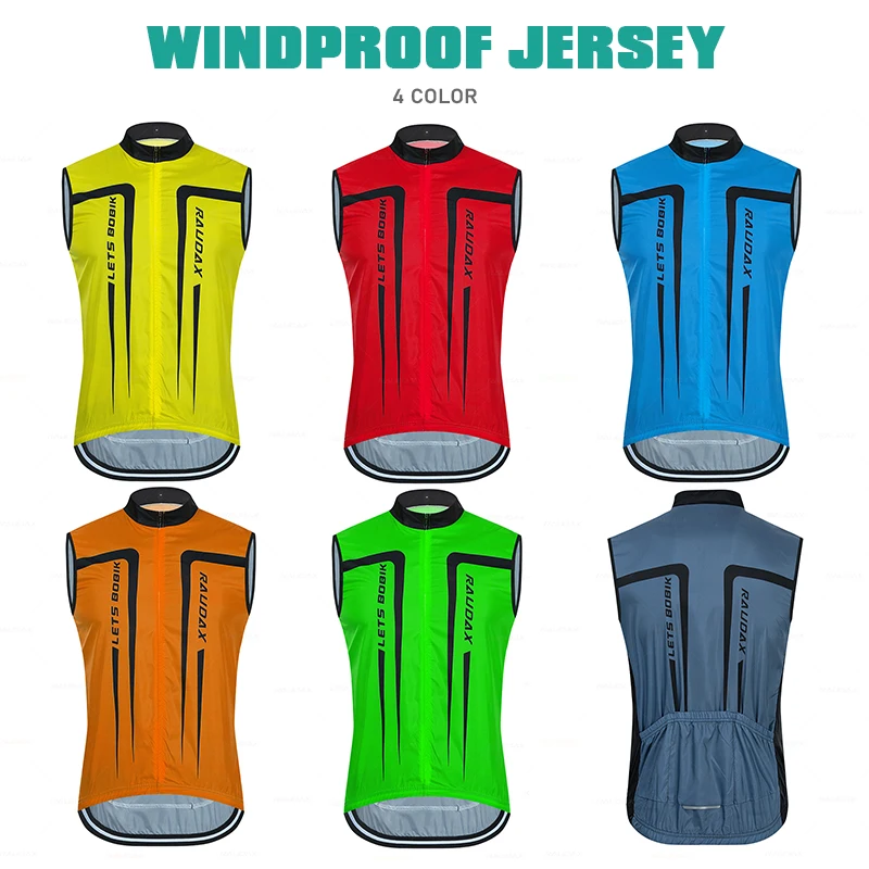 Windproof Cycling Jackets Unisex Bicycle Coats Cycling Clothing Bike Maillot Sports Sleeveless Vest Ultra-thin Jersey
