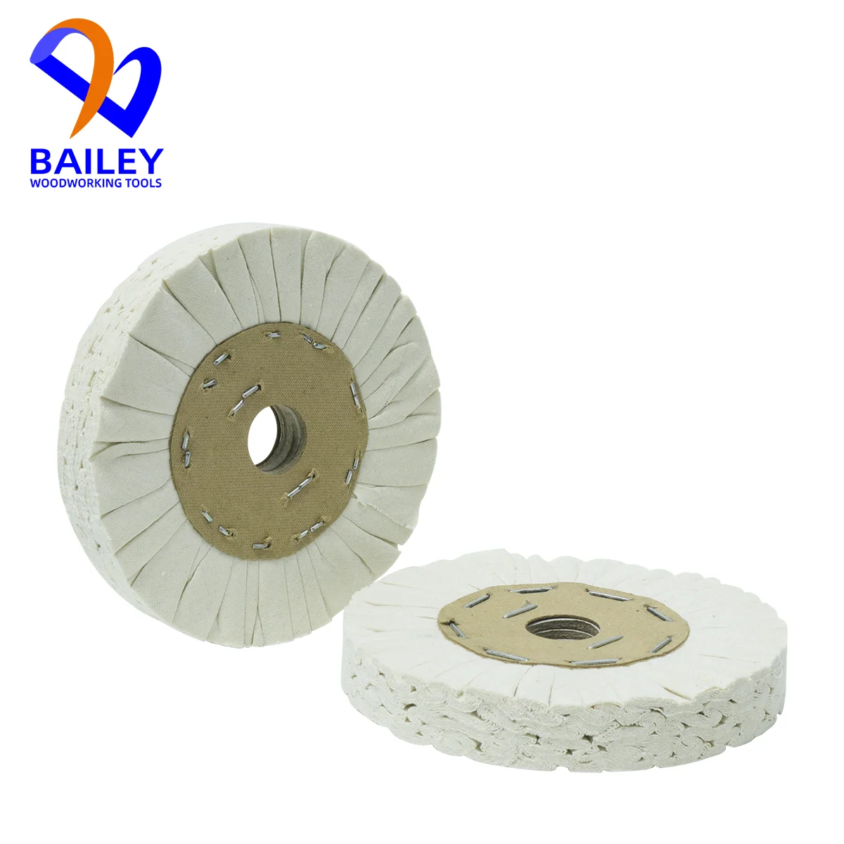 BAILEY 가장자리 밴딩 기계용 하이 퀄리티 버핑 휠 연마 휠, 목공 도구 액세서리, 150x25x50mm, 5 개