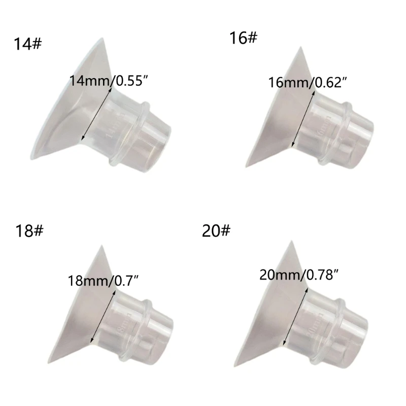 Efficient Silicone Breast Pump Flange Adapter Convenient Breast Pump Horn Converter Durable for Enhanced Milk Expression 6