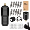 Tattoo Kits  Rotary Tattoo Machine Pen HS-1 2 with Power Supply Foot Pedal 10pcs Cartridge Tattoo Needles Set Tattoo Supply 2