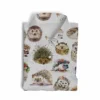 Jumeast Cute Hedgehog Pattern Short Sleeve Hawaiian Shirt Animal Graphics Polyester Aloha Shirts Tropical Casual Man Clothing 4
