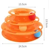 Cat turntable cat toy plastic turntable three-layer four-layer self-sport cat toy teasing cat stick to relieve boredom toys 6