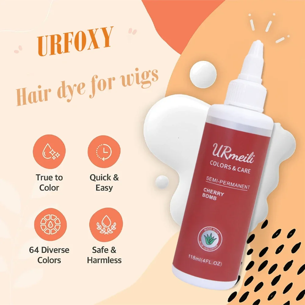 Semi Permanent Wig Hair Dye Plant Essence Does Not Hurt Scalp