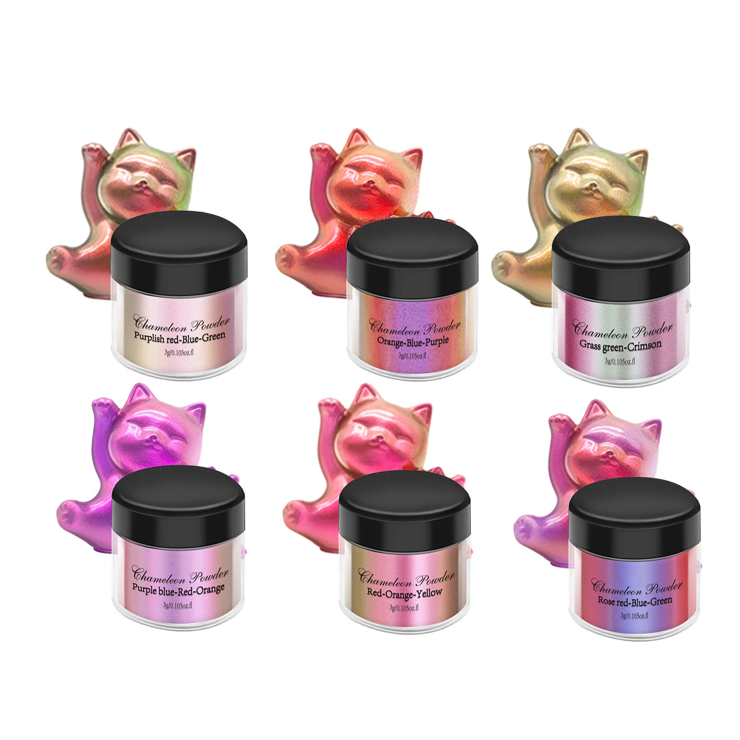 3g Mirror Chameleons Pigment Pearlescent Epoxy Resin Glitter Magic Discolored Powder Resin Colorant Jewelry Making Dye Tools epoxy resin pigment pearlescent powder pigment pearl powder pigment