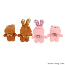 

1PC 12CM Bunny Plush Toy Simulation Bear Doll Teddy Bear Plush Toy Children Gift/3pcs DIY 7cm Soft Rabbit Plush Doll Key Chains