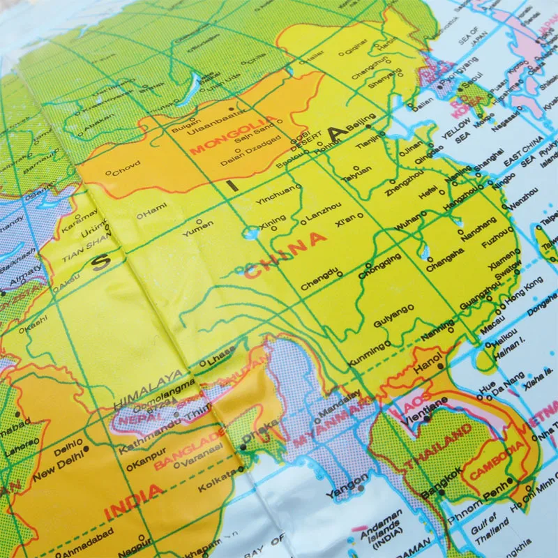 Inflatable Balloons 1/2/3PCS 16/12inch Inflatable Globe Earth Map Ball