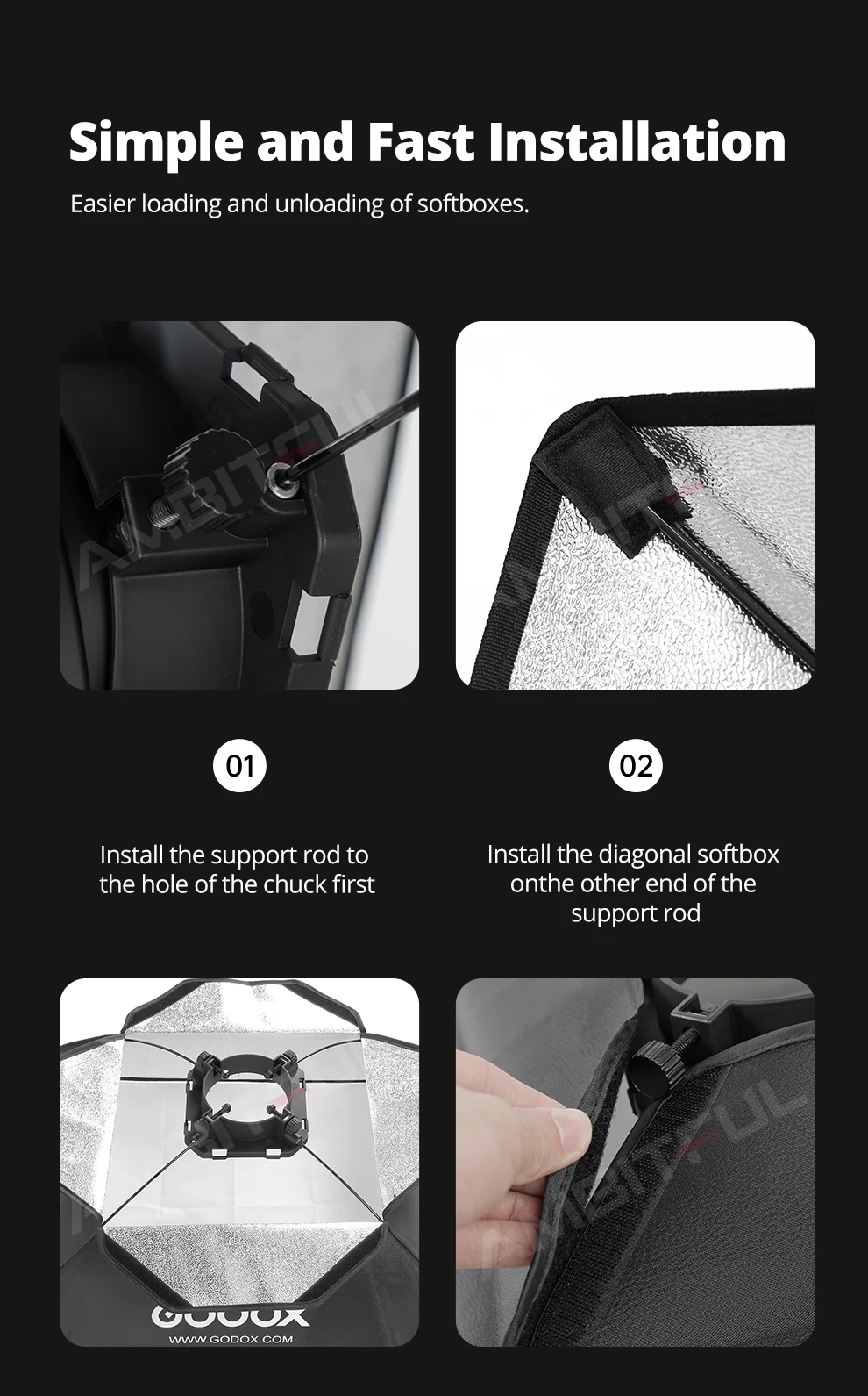 50x70cm 60x60cm 60x90cm 80cm Photo Studio Softbox Soft Box with Universal Mount