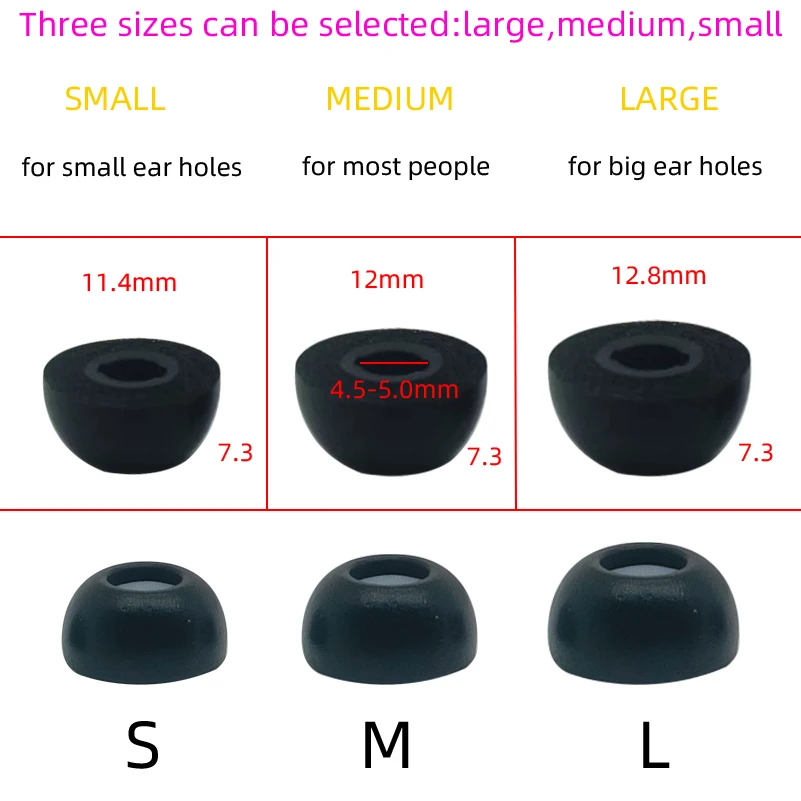 Earphone Tips Cap Comfortable Wearing Slow Rebound Sponge Passive Noise Canceling for Samsung Galaxy Buds Pro With filter