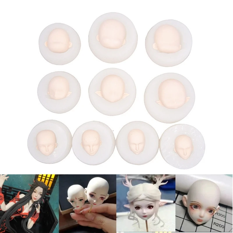 

R3MC 3DFairy Head Baby Face Silicone Mold Handmade Soap Clay Plaster Mold Fondant Chocolate Mold Biscuit Sugar Craft Mold DIY