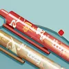M&G 4pcs 0.5mm Gel Pen Black Quick Drying Press Bullet Signature Pens Hand Soft Rubber Sheath Smooth Writing for Students Office 5