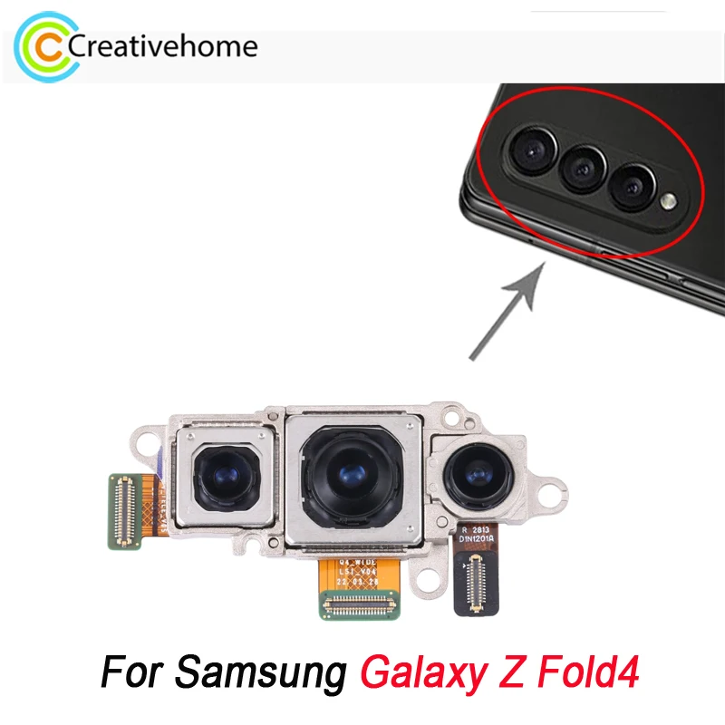 

Original Back Camera Set For Samsung Galaxy Z Fold4 5G SM-F936 Telephoto + Wide + Main Rear Camera Replacement Spare Part