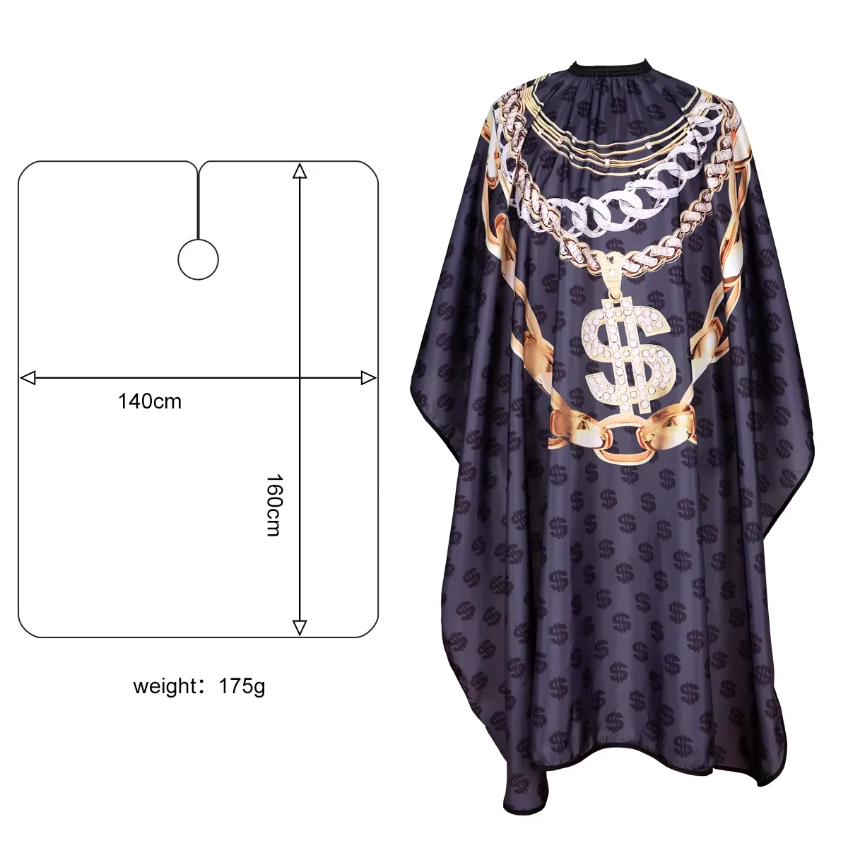 Professional Hairdressing Apron Waterproof Hairdresser Gown Snap Neckline Barber Haircut Cloth Antistatic Hairstyling Capes