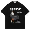 Aelfric Eden Men's Oversized Graphic Tee Summer Unisex Cotton Short Sleeve Printed round Neck Princess Style Sweet Fresh