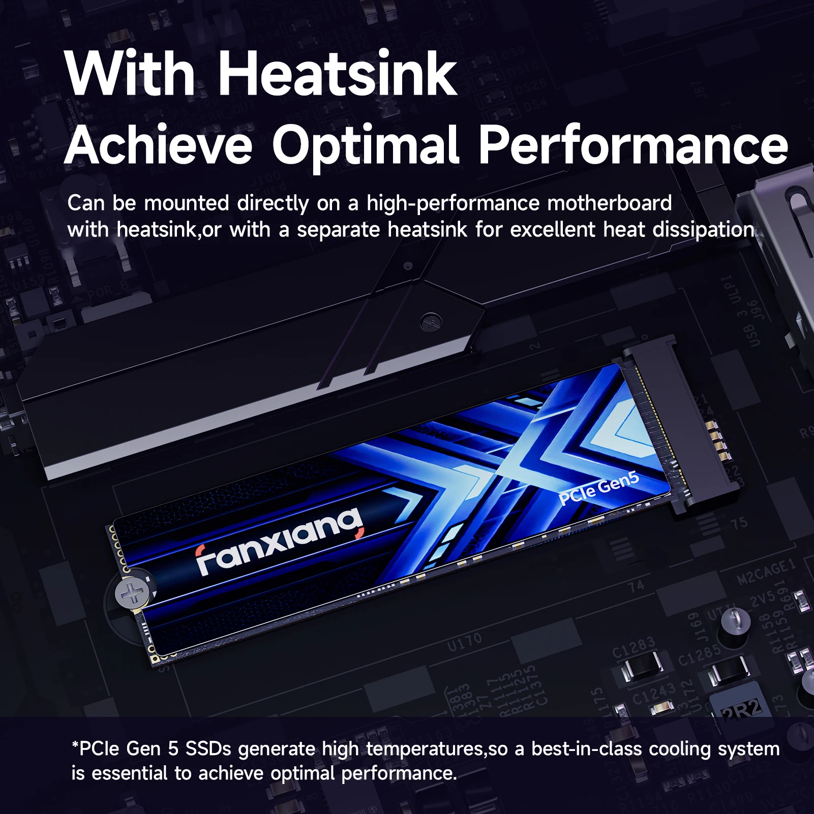 Fanxiang S910 M.2 SSD 1TB/2TB/4TB 14000MB/秒 PCIe 5.0 M.2 NVMe SSD