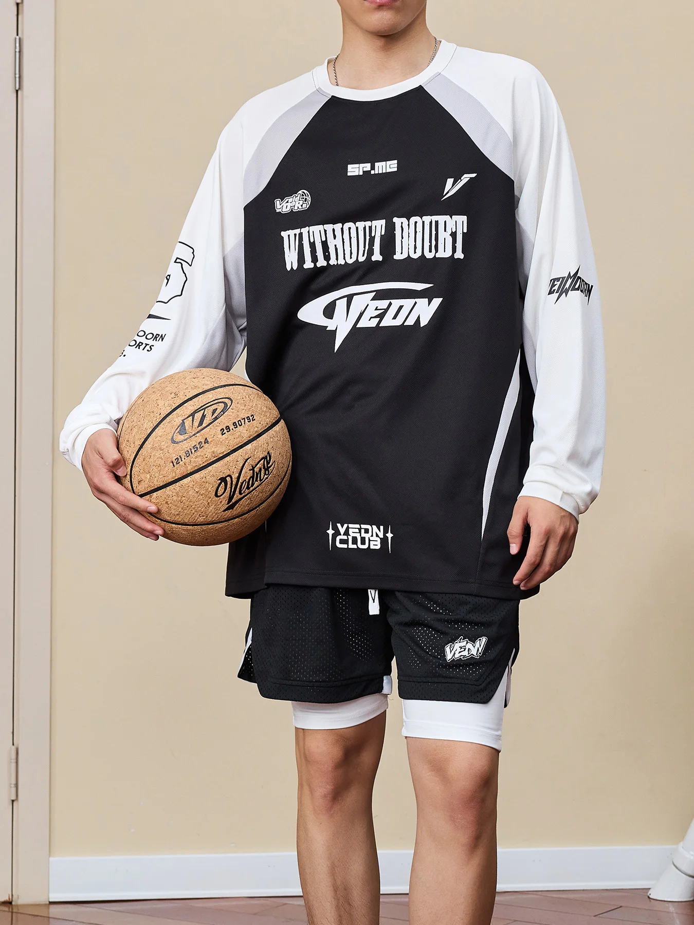 Thin Long Sleeve Sport Basketball Shirt for Men