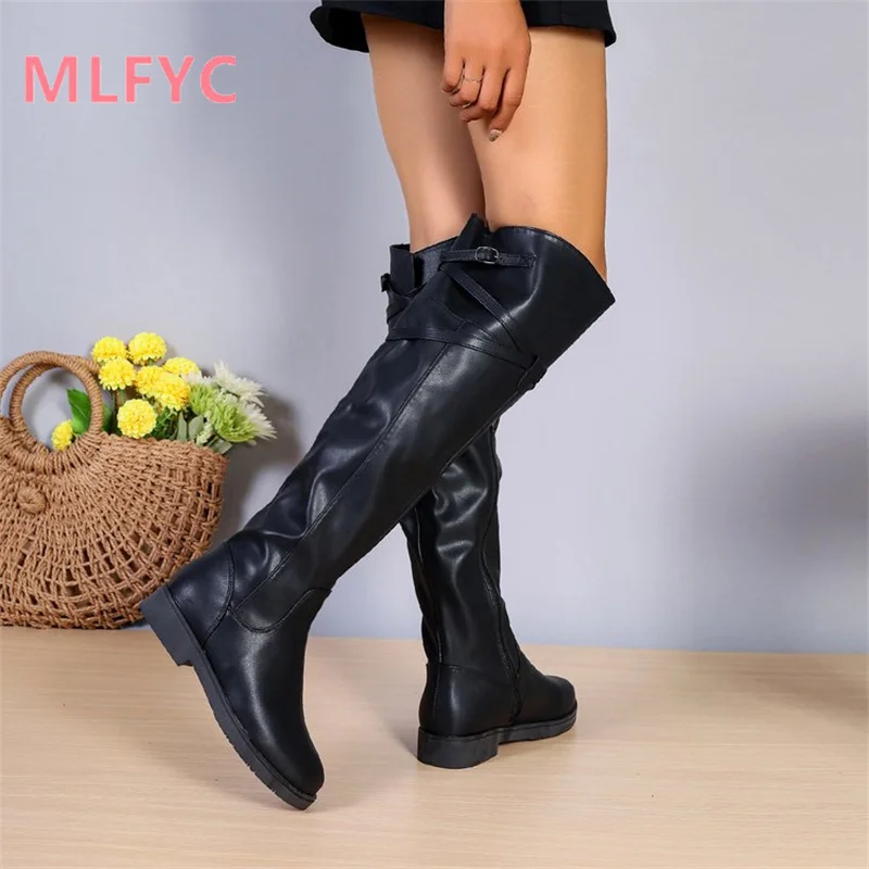 Winter New Shoes Women's Versatile Over Knee Long Boots Ladies Boots High Sleeve Boots Female Fashion Sexy Boots