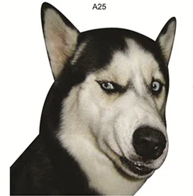 New Funny Husky Emoji Stickers Personality Scratch Creative Erha Eyes High Beam Light Car Stickers
