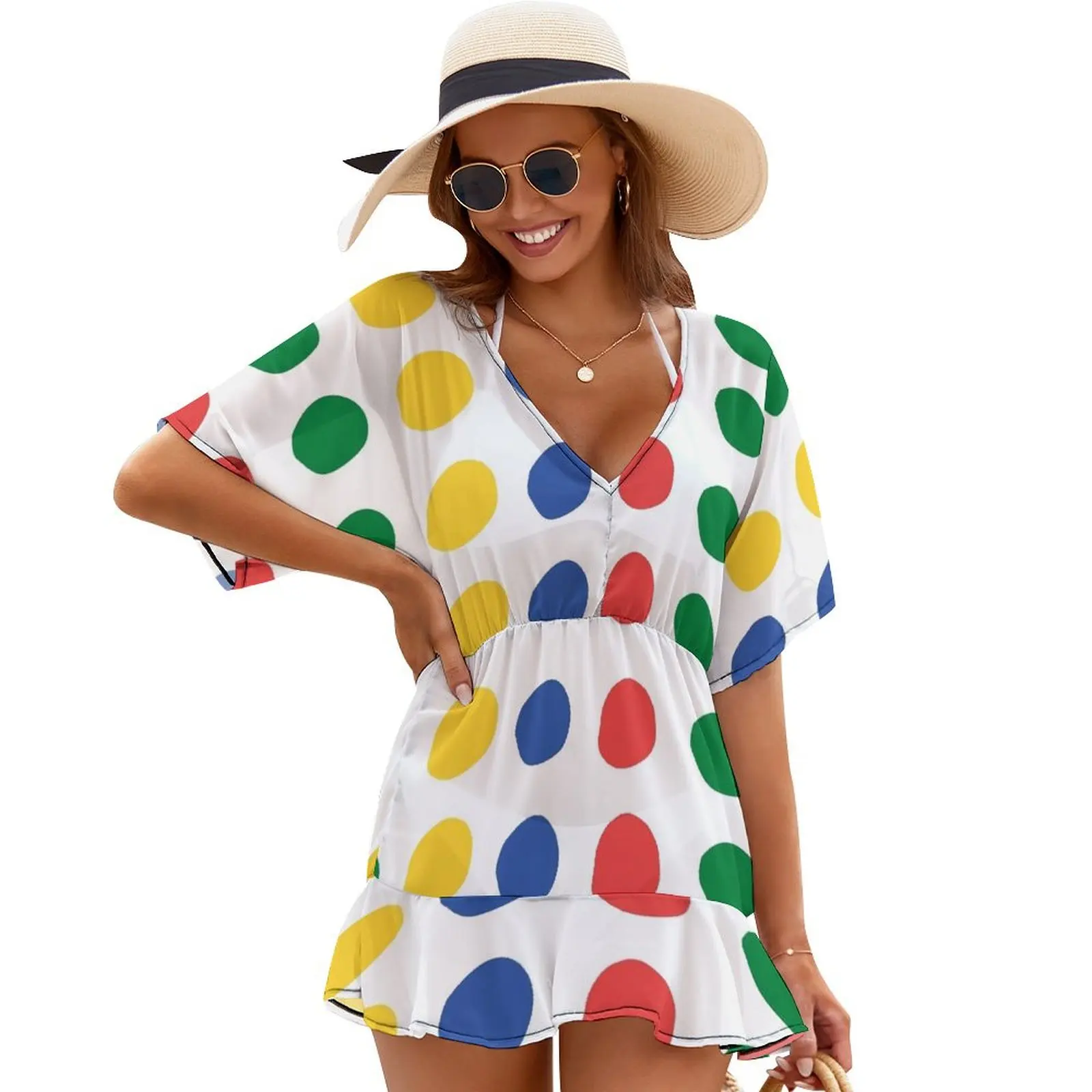 

twister pattern Cover Ups Evening dresses woman dress