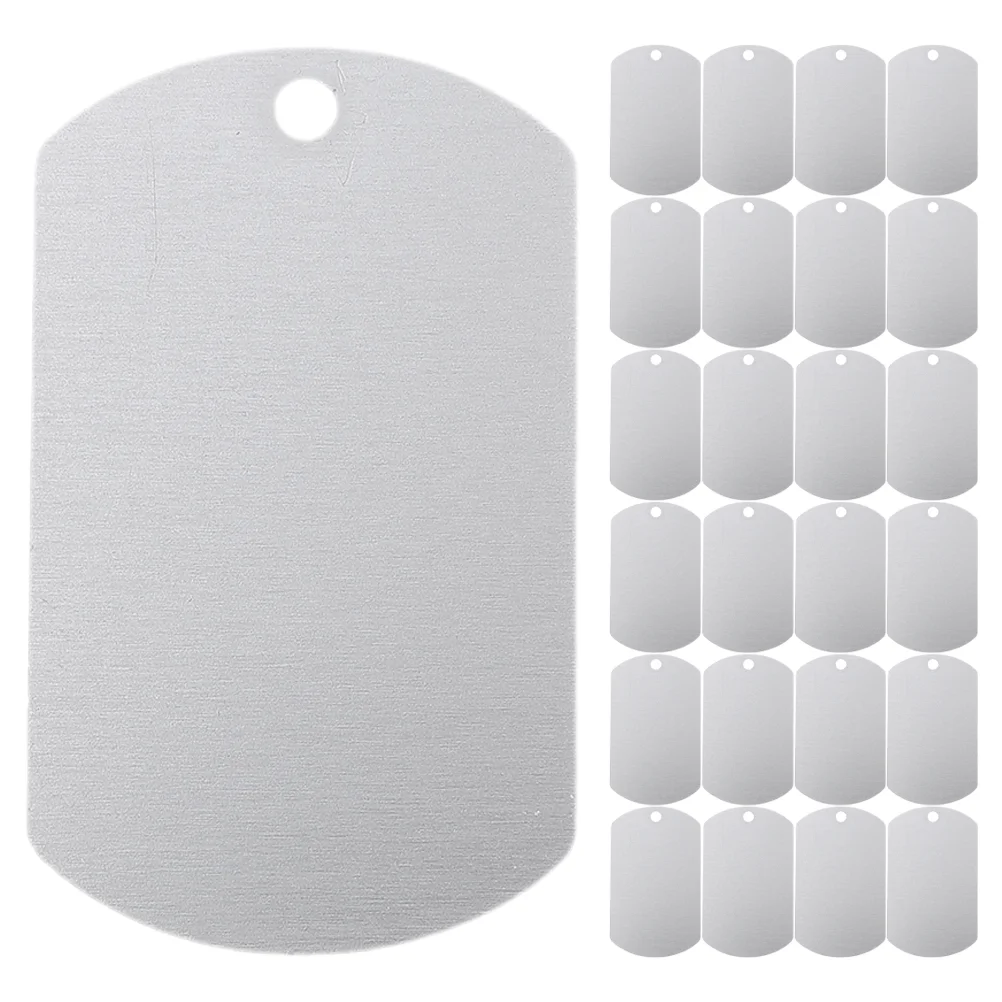 

25pcs Aluminum Pet ID Tags Blank Dog Tags Novel Shaped Tags Cattle Ear Tags