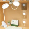 Desk Lamp USB Rechargeable Table Lamp With Clip Bed Reading Book Night Light LED Desk Lamps 3 Modes Dimming Eye Protection DC5V 2