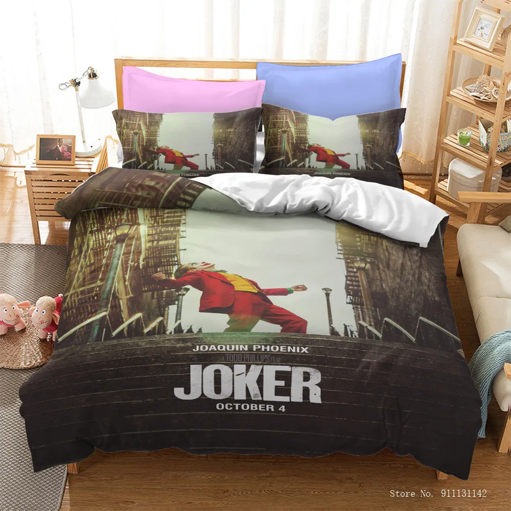 

Horror Movie Clown Print 3D Bedding Set 2/3 Adult Children Bedroom Decorative Quilt Cover Pillowcase Home Textile