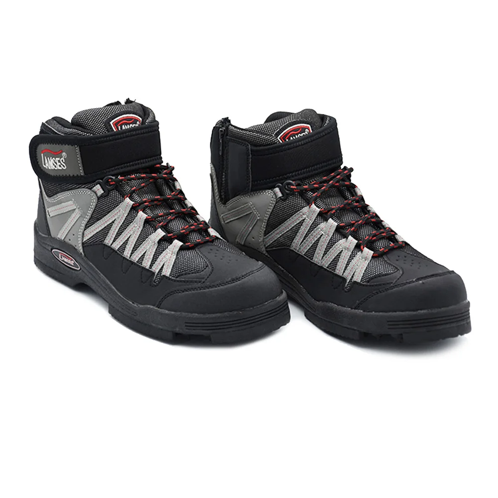 New Upstream Boots Fly Fishing Shoes Rubber Sole With Nails Professional Self Locking Waders Climbing Hiking Skid-proof