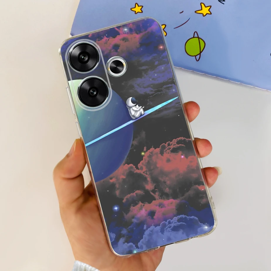 Stylish Painted Soft Silicone Phone Case - 6.79'' Protective Back Cover