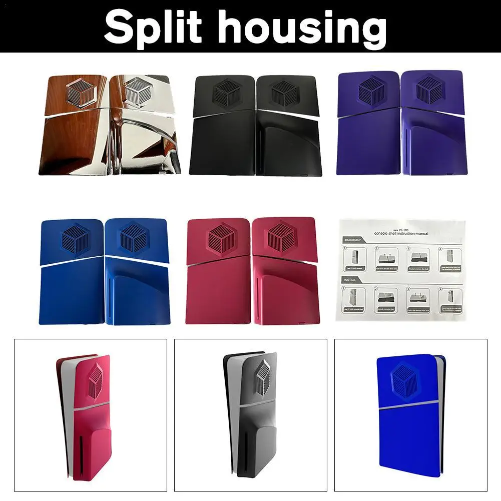 Per Ps5 Slim Game Console Piastra Di Ricambio Protezione Antigraffio Per Sony Playstation 5 Uhd Host Split Housing Shell