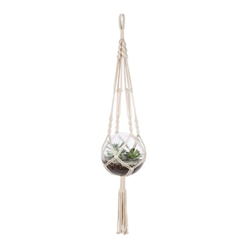 Pot Hanger Plant Hanger Pot Holder plant adhesive hooks plant wall hooks Handmade for Home Garden 105cm
