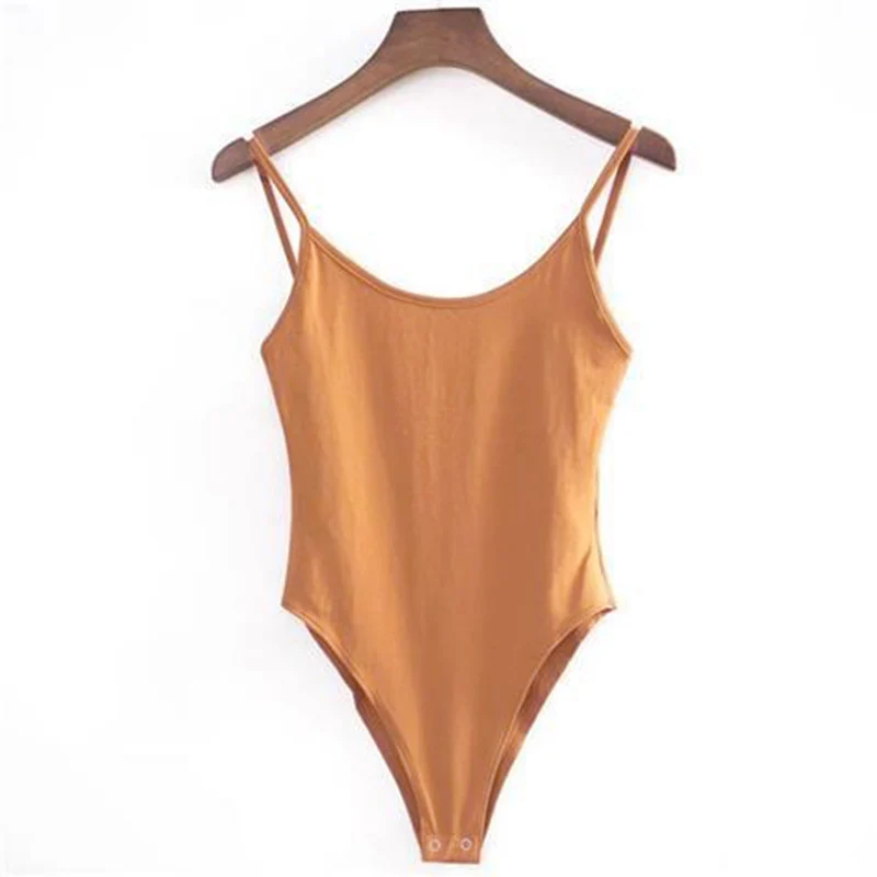 Hot Bodysuit Beach Jumpsuit Solid Romper Girl Sexy Outfits For Woman Bodycon New Slim Casual Sleeveless Black Top Para Backless