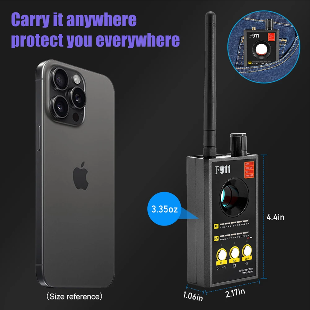 F911Hidden Camera Detectors , Camera Detector,Hidden Camera Detectors for Travel ,Hidden Bug and Camera Detector,Camera Detector
