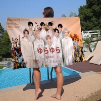 KPOP Zb1 ZEROBASEONE Microfiber Blanket Quick Drying Beach Towels Oversized Printing Super Absorbent Pool Towel Blanket 2