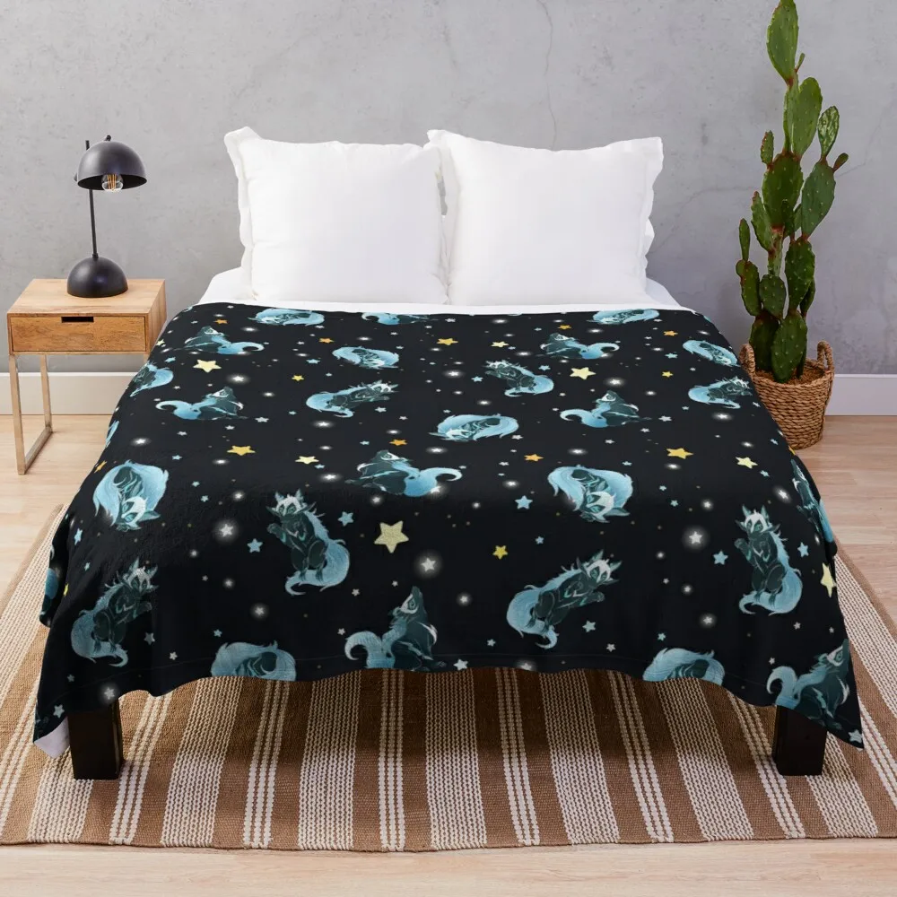 

Cosmic Wolf Throw Blanket Fur Throw Blanket Blanket With Fur Thermal Blankets For Travel